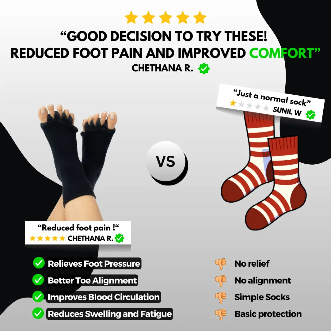 Premium Foot Alignment Socks for Bunions, Hammer Toes, and Plantar Fasciitis