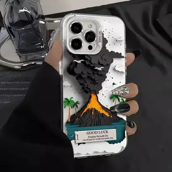 Volcanic Eruption Explosive Hard iPhone Case - Shockproof Protection & Style